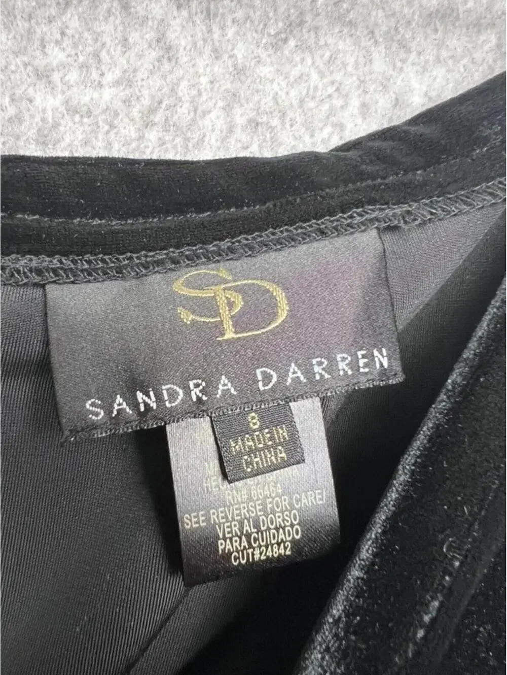 Sandra Darren vintage black